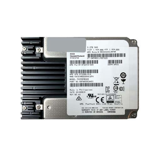 MO003200JWFWR HP 3.2TB Multi-Level Cell SAS 12Gb/s Hot Swappable Mixed Use SFF 2.5-Inch Solid State Drive with Smart Carrier for ProLiant DL380 Gen10