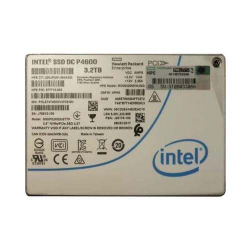 MO003200KWJSQ HP 3.2TB NVMe x4 Mixed Use U.3 2.5-Inch Solid State Drive