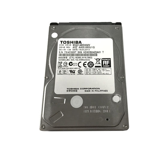 MQ01ABD-V Series 320GB 5400RPM SATA 3Gb/s 16MB Cache 2.5-Inch Hard Drive