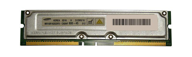 88.13373908 1GB Kit (2 x 512MB) RDRAM PC800 non-ECC 800MHz 184-Pin 2.5v 256Meg x 16 for Lenovo NetVista A60i 6832-61U n/a