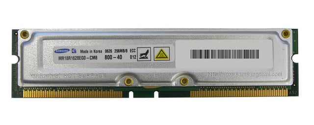 91-46910-1-PE Edge Memory 256MB PC800 800MHz ECC 184-Pin RDRAM RIMM Memory Module