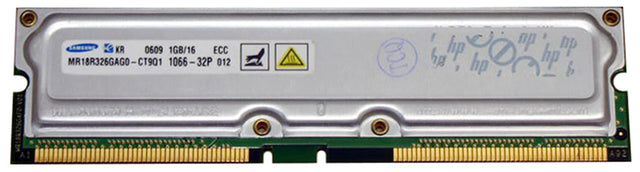 MR18R326GAG0-CT9Q1 Samsung 1GB PC1066 1066MHz ECC Unbuffered 32P 184-Pin RDRAM Rambus Memory
