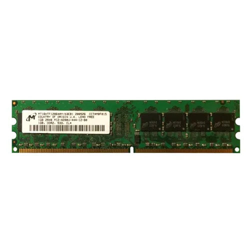 MT16HTF12864AY-53EB1 Micron 1GB DDR2-533MHz PC2-4200 Non-ECC Unbuffered UDIMM CL4 2Rx8 1.8V 240-Pin Memory Module