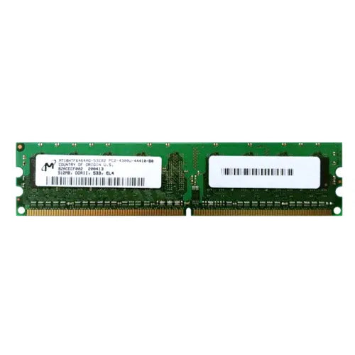 MT16HTF6464AG-53EB2 Micron 512MB DDR2-533MHz PC2-4200 Non-ECC Unbuffered UDIMM CL4 2Rx8 1.8V 240-Pin Memory Module