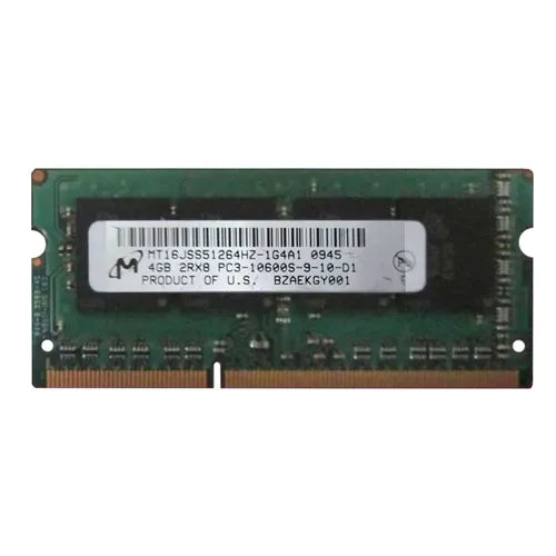 MT16JSS51264HZ-1G4A1 Micron 4GB DDR3-1333MHz PC3-10600 Non-ECC Unbuffered SODIMM CL9 2Rx8 1.5V 204-Pin Memory Module