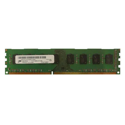 MT16JTF51264AZ-1G4H1 Micron 4GB DDR3-1333MHz PC3-10600 Non-ECC Unbuffered UDIMM CL9 2Rx8 1.5V 240-Pin Memory Module
