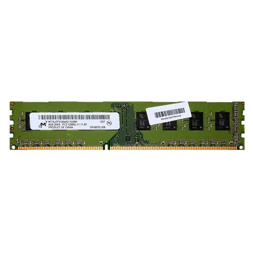 MT16JTF51264AZ-1G6M1 Micron 4GB DDR3-1600MHz PC3-12800 Non-ECC Unbuffered UDIMM CL11 2Rx8 1.5V 240-Pin Memory Module