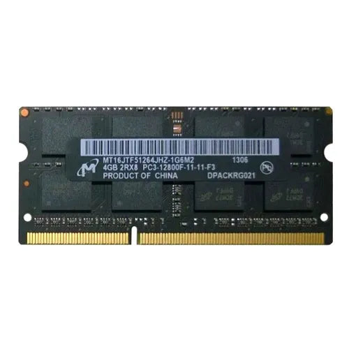 MT16JTF51264JHZ-1G6M2 Micron 4GB DDR3-1600MHz PC3-12800 Non-ECC Unbuffered SODIMM CL11 2Rx8 1.5V 204-Pin Memory Module