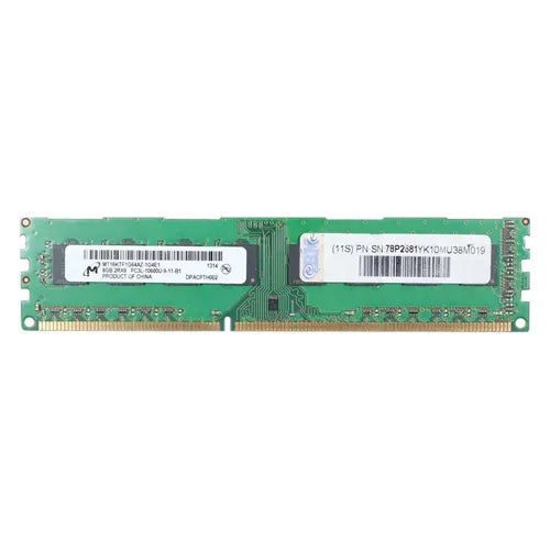 MT16KTF1G64AZ-1G4E1 Micron 8GB DDR3-1333MHz PC3-10600 Non-ECC Unbuffered UDIMM CL9 2Rx8 1.35V 240-Pin Memory Module