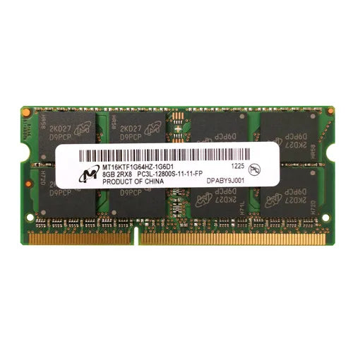 MT16KTF1G64HZ-1G6D1 Micron 8GB DDR3-1600MHz PC3-12800 Non-ECC Unbuffered SODIMM CL11 2Rx8 1.35V 204-Pin Memory Module