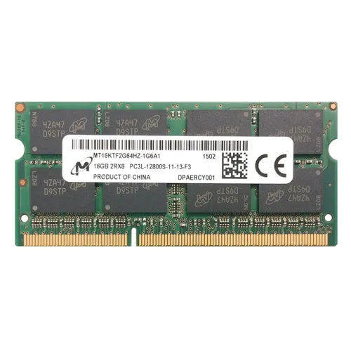 MT16KTF2G64HZ-1G6 Micron 16GB DDR3-1600MHz PC3-12800 Non-ECC Unbuffered SODIMM CL11 2Rx8 1.35V 204-Pin Memory Module