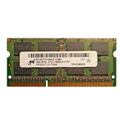 MT16KTF51264HZ-1G4M1 Micron 4GB DDR3-1333MHz PC3-10600 Non-ECC Unbuffered SODIMM CL9 2Rx8 1.35V 204-Pin Memory Module