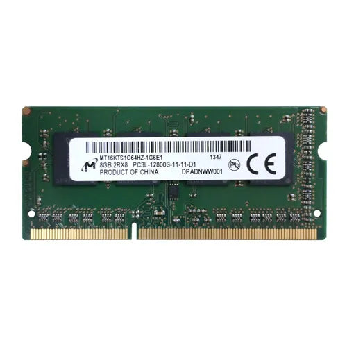MT16KTS1G64HZ-1G6E1 Micron 8GB DDR3-1600MHz PC3-12800 Non-ECC Unbuffered SODIMM CL11 2Rx8 1.35V 204-Pin Memory Module