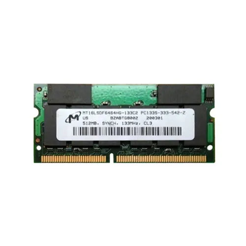 MT16LSDF6464HG-133C2 - Micron 512MB 133MHz PC133 non-ECC Unbuffered CL3 144-Pin SoDimm Memory Module