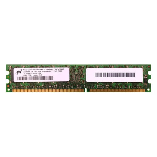 MT16VDDF12864AY-40BD1 Micron 1GB DDR-400MHz PC3200 Non-ECC Unbuffered UDIMM CL3 2Rx8 2.5V 184-Pin Memory Module