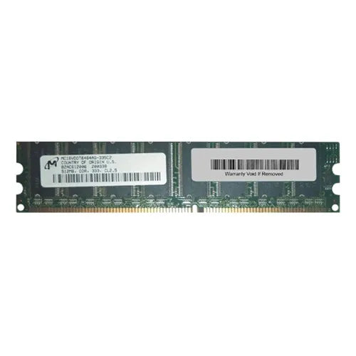 MT16VDDT6464AG-335C2 Micron 512MB DDR-333MHz PC2700 Non-ECC Unbuffered UDIMM CL2.5 2Rx8 2.5V 184-Pin Memory Module
