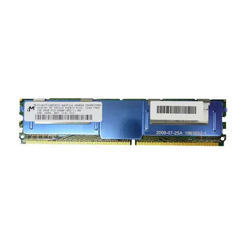 MT18HTF12872FDY-667F1D4 - Micron 1GB DDR2-667MHz ECC Fully Buffered CL5 240-Pin DIMM 1.8V 2R Memory Module
