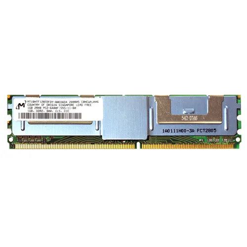 MT18HTF12872FDY-80ED6D4 Micron 1GB DDR2-800MHz PC2-6400 ECC Fully Buffered FB-DIMM CL6 2Rx8 1.8V 240-Pin Memory Module