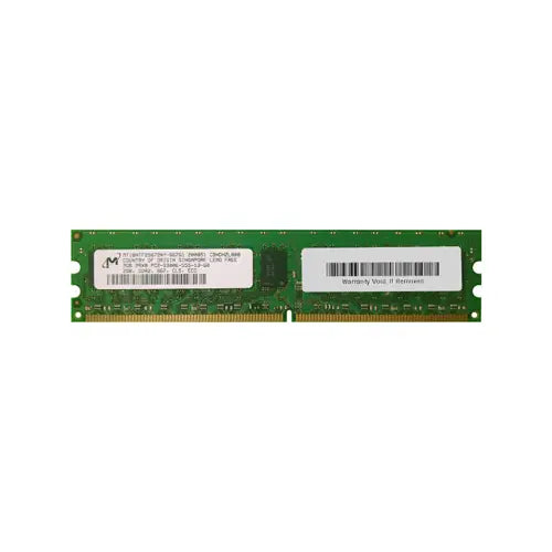 MT18HTF25672AY-667G1 - Micron Technology 2GB DDR2-667MHz PC2-5300 ECC Unbuffered CL5 240-Pin DIMM 1.8V Dual Rank Memory Module