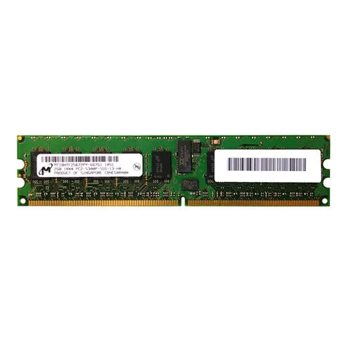 MT18HTF25672PY-667G1 Micron 2GB DDR2-667MHz PC2-5300 ECC Registered RDIMM CL5 1Rx4 1.8V 240-Pin Memory Module