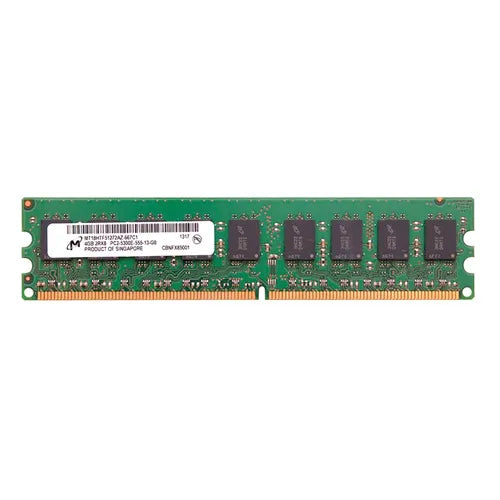 MT18HTF51272AZ-667C1 Micron 4GB DDR2-667MHz PC2-5300 ECC Unbuffered UDIMM CL5 2Rx8 1.8V 240-Pin Memory Module
