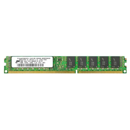 MT18JBF25672PY-1G4D1AB Micron 2GB DDR3-1333MHz PC3-10600 ECC Registered VLP RDIMM CL9 1Rx4 1.5V 240-Pin Memory Module