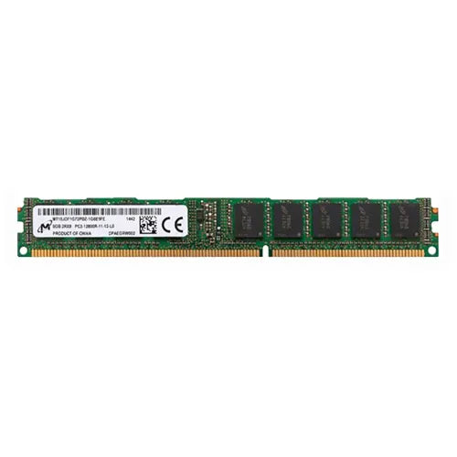MT18JDF1G72PDZ-1G6E1FE Micron 8GB DDR3-1600MHz PC3-12800 ECC Registered VLP RDIMM CL11 2Rx8 1.5V 240-Pin Memory Module