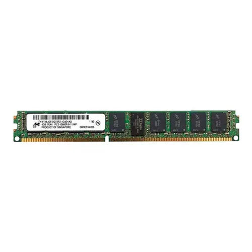 MT18JDF51272PZ-1G4D1AD Micron 4GB DDR3-1333MHz PC3-10600 ECC Registered VLP RDIMM CL9 1Rx4 1.5V 240-Pin Memory Module