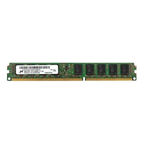 MT18JDF51272PZ-1G6M1FE Micron 4GB DDR3-1600MHz PC3-12800 ECC Registered VLP RDIMM CL11 1Rx4 1.5V 240-Pin Memory Module