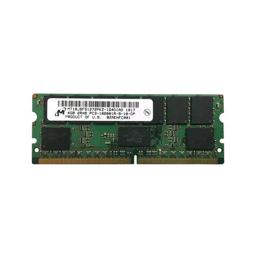 MT18JSF51272PKZ-1G4D1AD - Micron 4GB PC3-10600 DDR3-1333MHz ECC Registered CL9 Mini-RDIMM Dual-Rank Memory Module