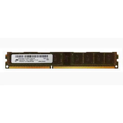 MT18KDF1G72PDZ-1G6E1HF Micron 8GB DDR3-1600MHz PC3-12800 ECC Registered VLP RDIMM CL11 2Rx8 1.35V 240-Pin Memory Module