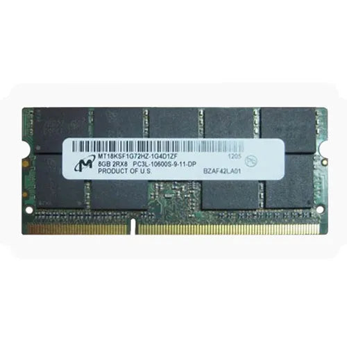 MT18KSF1G72HZ-1G4D1ZF Micron 8GB DDR3-1333MHz PC3-10600 ECC Unbuffered SODIMM CL9 2Rx8 1.35V 204-Pin Memory Module