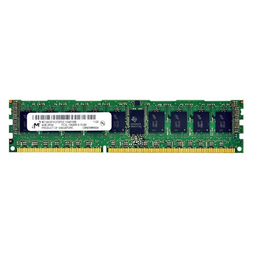 MT18KSF51272PDZ-1G4D1BB Micron 4GB DDR3-1333MHz PC3-10600 ECC Registered RDIMM CL9 2Rx8 1.35V 240-Pin Memory Module