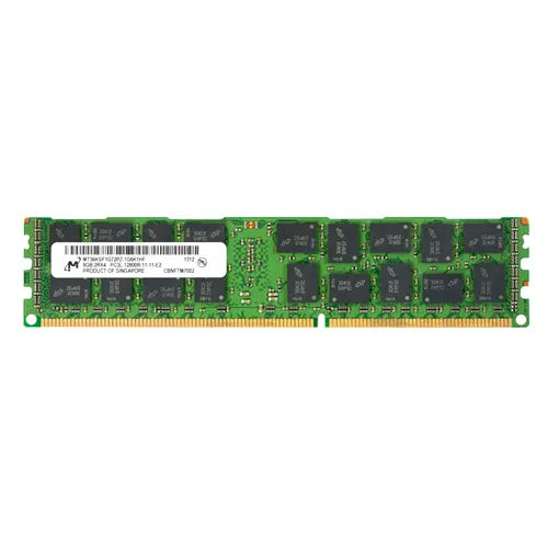 MT36KSF1G72PZ-1G6K1HF Micron 8GB DDR3-1600MHz PC3-12800 ECC Registered RDIMM CL11 2Rx4 1.35V 240-Pin Memory Module