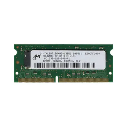 MT4LSDT1664HG-13ED1 - Micron 128MB 133MHz PC133 non-ECC Unbuffered CL2 144-pin SoDimm Memory Module