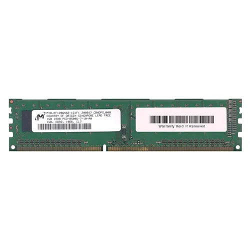 MT8JTF12864AZ-1G1F1 Micron 1GB DDR3-1066MHz PC3-8500 Non-ECC Unbuffered UDIMM CL7 1Rx8 1.5V 240-Pin Memory Module