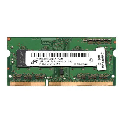 MT8KTF25664HZ-1G4M1 Micron 2GB DDR3-1333MHz PC3-10600 Non-ECC Unbuffered SODIMM CL9 1Rx8 1.35V 204-Pin Memory Module