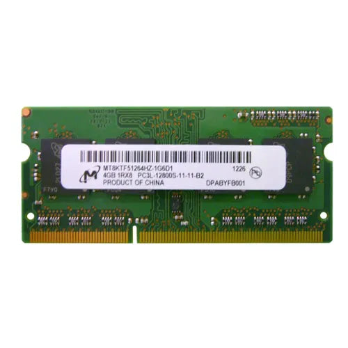 MT8KTF51264HZ-1G6D1 Micron 4GB DDR3-1600MHz PC3-12800 Non-ECC Unbuffered SODIMM CL11 1Rx8 1.35V 204-Pin Memory Module