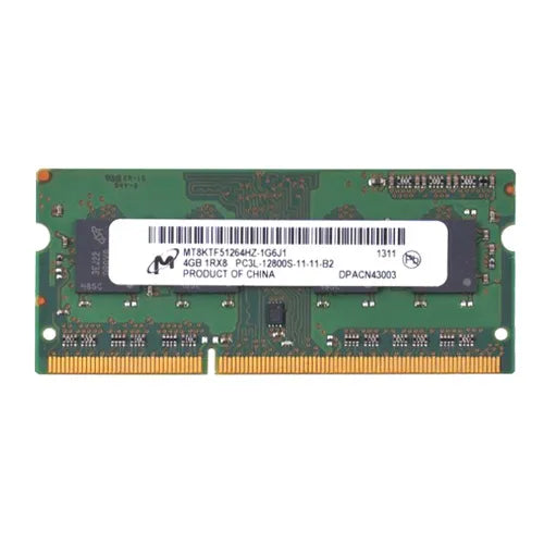 MT8KTF51264HZ-1G6J1 Micron 4GB DDR3-1600MHz PC3-12800 Non-ECC Unbuffered SODIMM CL11 1Rx8 1.35V 204-Pin Memory Module