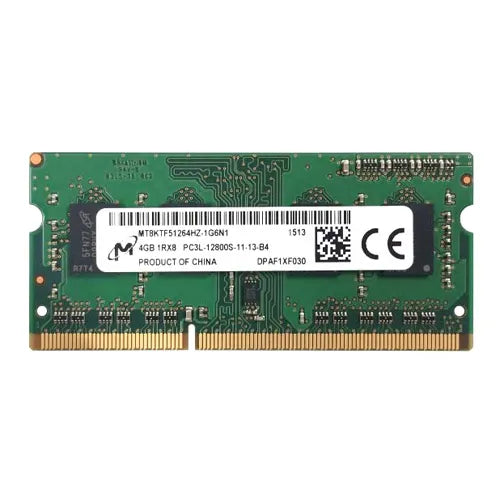 MT8KTF51264HZ-1G6N1 Micron 4GB DDR3-1600MHz PC3-12800 Non-ECC Unbuffered SODIMM CL11 1Rx8 1.35V 204-Pin Memory Module