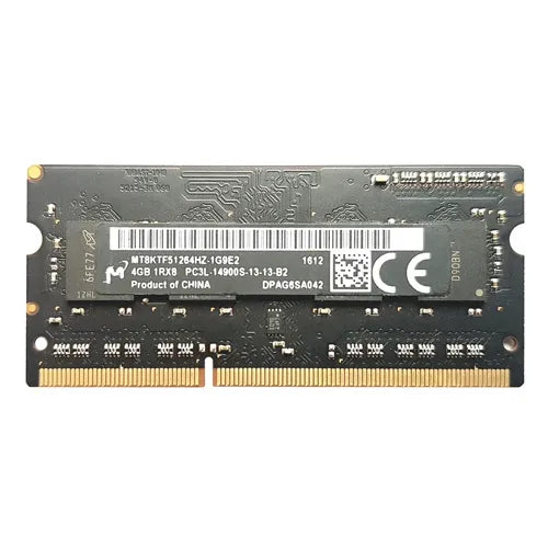 MT8KTF51264HZ-1G9E2 Micron 4GB DDR3-1866MHz PC3-14900 Non-ECC Unbuffered SODIMM CL13 1Rx8 1.35V 204-Pin Memory Module