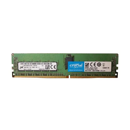 MTA18ASF2G72PDZ-2G6D1 - Micron 16GB DDR4-2666MHz PC4-21300 ECC Registered CL19 288-Pin DIMM 1.2V Dual Rank Memory Module