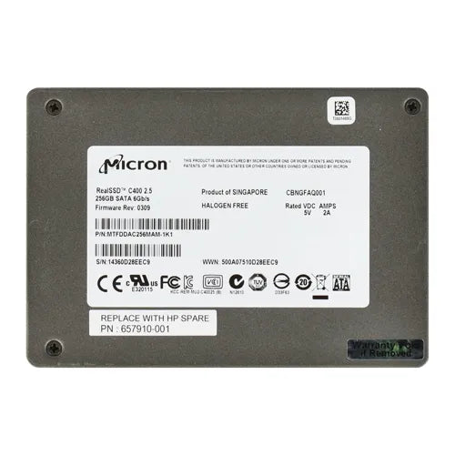 MTFDDAC256MAM-1K1 Micron RealSSD C400 256GB Multi-Level Cell SATA 6Gb/s 2.5-Inch Solid State Drive