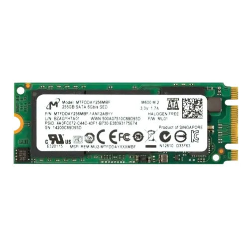MTFDDAY256MBF-1AN12ABYY Micron M600 256GB Multi-Level Cell SATA 6Gb/s NAND Flash M.2 2260 Solid State Drive