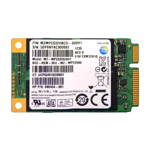 MZ-MPC0320/0H1 Samsung PM830 Series 32GB Multi-Level Cell SATA 6Gb/s mSATA Solid State Drive