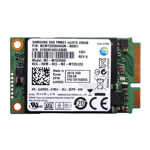 MZ-MTD256D Samsung PM841 Series 256GB Triple-Level Cell SATA 6Gb/s mSATA Solid State Drive