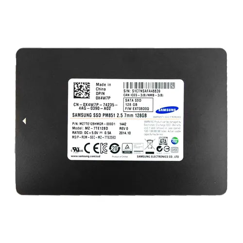 MZ7TE128HMGR Samsung PM851 128GB Triple-Level-Cell SATA 6Gb/s 2.5-Inch Solid State Drive