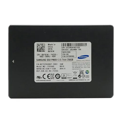 MZ7TE256HMHP-000D1 Samsung PM851 256GB Triple-Level-Cell SATA 6Gb/s 2.5-Inch Solid State Drive