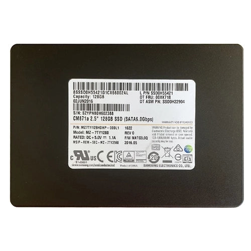 MZ7TY128HDHP-000L1 Samsung CM871a 128GB Triple-Level-Cell SATA 6Gb/s 2.5-Inch Solid State