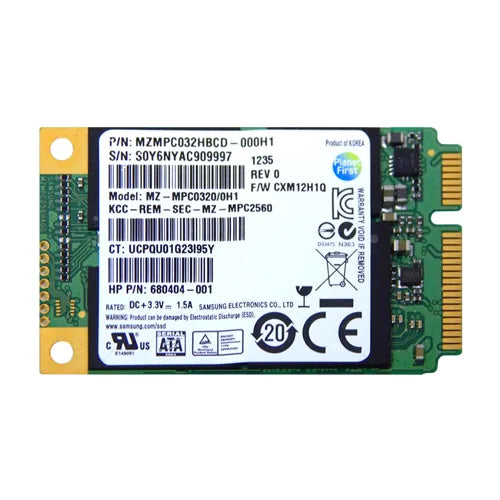 MZMPC032HBCD Samsung PM830 Series 32GB Multi-Level Cell SATA 6Gb/s mSATA Solid State Drive